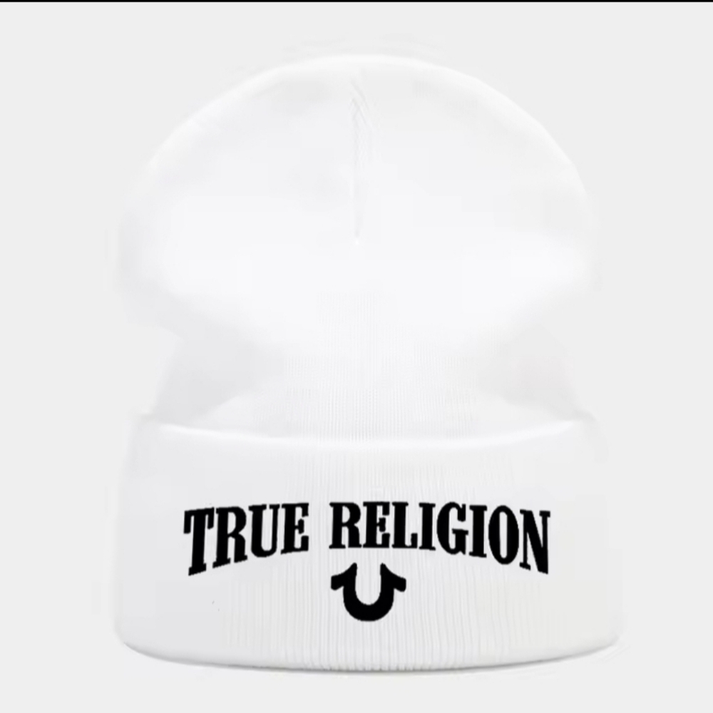 ☆NWT UNBRANDED MENS WHITE BEANIE, ONE SIZE☆